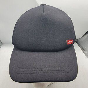 Levis Adults Black Trucker Hat Casual Adjustable Outdoors Lightweight Breathable